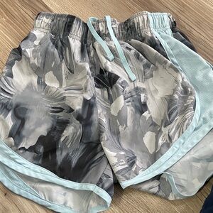 Floral Gray and Blue Athletic Shorts Nike